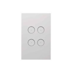 Clipsal Saturn Zen Grid and Plate Less Mechanism 4 Gang Zen Black | Z4064VH-ZB