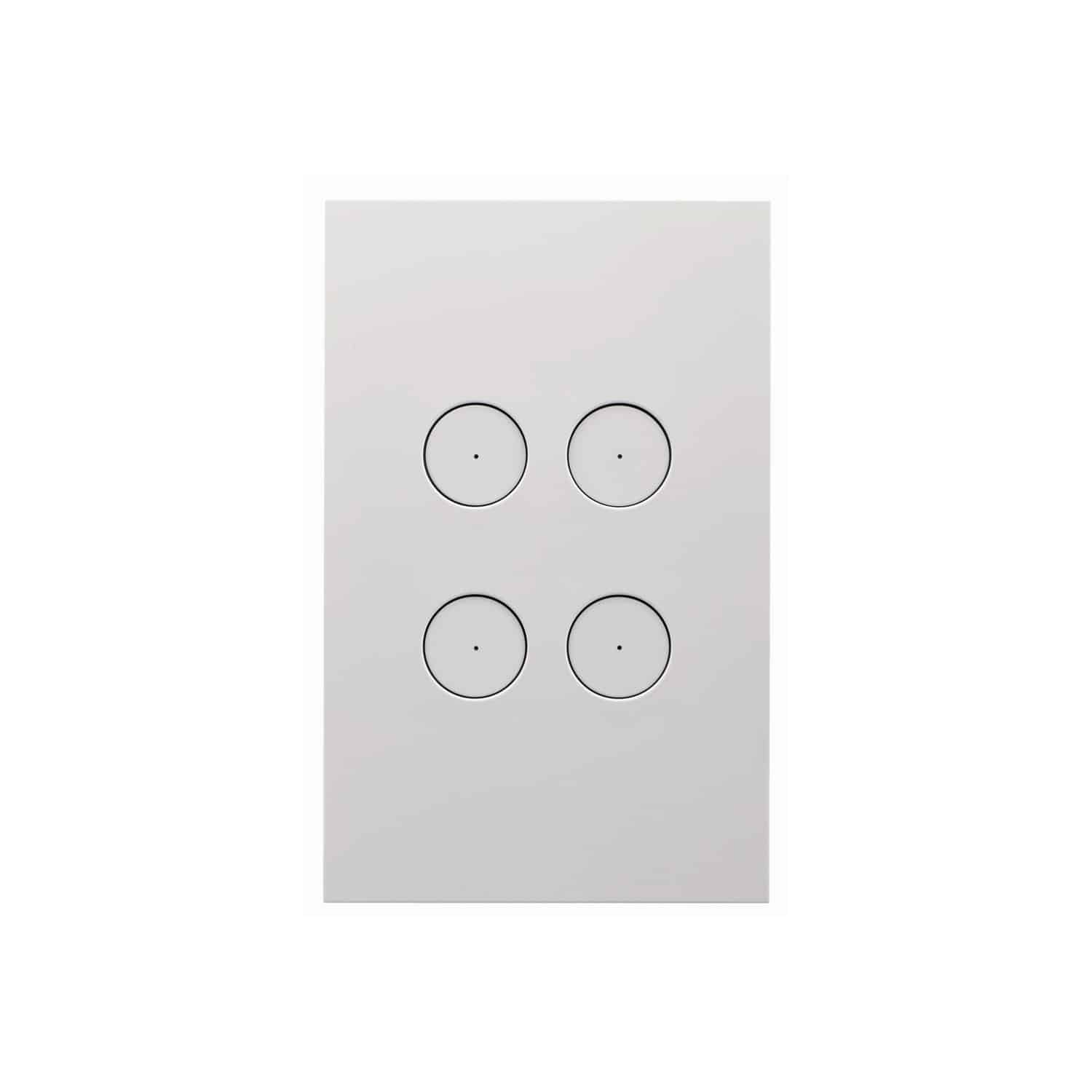 Clipsal Saturn Zen Grid and Plate Less Mechanism 4 Gang Zen White | Z4064VH-ZW