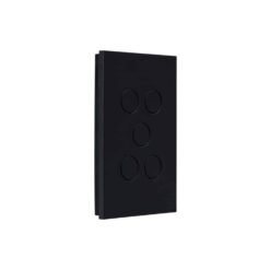 Clipsal Saturn Zen 5 Gang Switch With LED Indicator 20A/16AX Zen Black | Z4065PBL-ZB