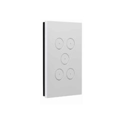 Clipsal Saturn Zen 5 Gang Switch With LED Indicator 20A/16AX Zen White | Z4065PBL-ZW