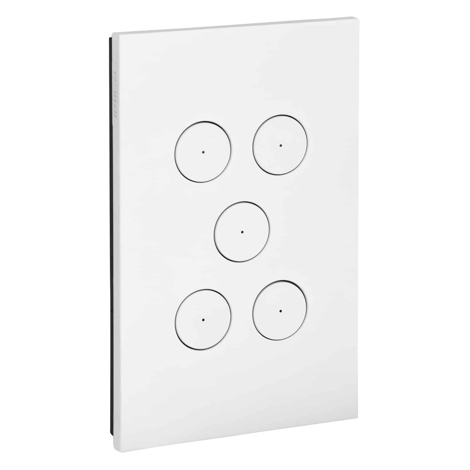 Clipsal Saturn Zen Grid and Plate Less Mechanism 5 Gang Zen White | Z4065VH-ZW