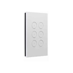 Clipsal Saturn Zen 6 Gang Switch With LED Indicator 20A/16AX Zen White | Z4066PBL-ZW