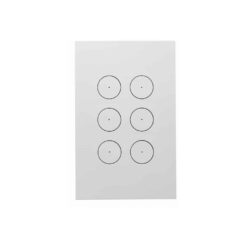 Clipsal Saturn Zen Grid and Plate Less Mechanism 6 Gang Zen White | Z4066VH-ZW