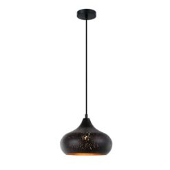 CLA PENDANT ES Black CHAMPAGNE GLASS OD250mm w/Gold | MARRAKESH04