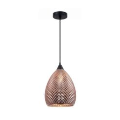CLA PENDANT ES Copper (Glass) ELLIPSE w/segments OD225mm | RICTUS3