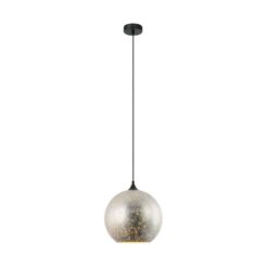 CLA PENDANT ES 40W Satin Chrome Wine Glass With White Interior | ROCHE2