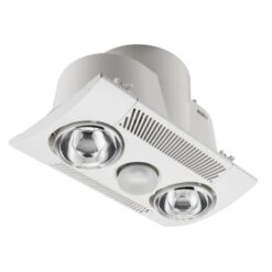 Clipsal 2 Heat 3-in-1 Ensuite Bathroom Heater with Draft Stopper | 6600ADS-WE