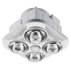 Clipsal 4 Heat 3-in-1 Bathroom Heater with Draft Stopper | 6500ADS-WE