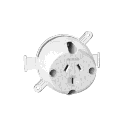 Clipsal Surface Socket 3 Pin 10A White | 413WE