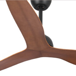 Fanco Eco Style DC Ceiling Fan with Remote - Black with Koa Blades 52" | F4010/205A - Image 3