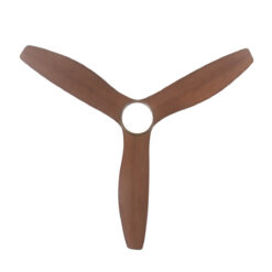 Alternative view of Fanco Eco Style DC Ceiling Fan with LED Light & Remote - Black with Koa Blades 60" | F4021/205A