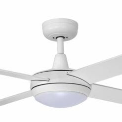 Alternative view of Fanco Eco Silent DC Ceiling Fan with LED Light & Remote - White 48" | F1101/101B