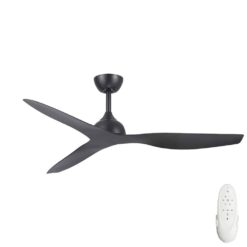 Fanco Eco Style DC Ceiling Fan with Remote - Black 52" | F4010/202A