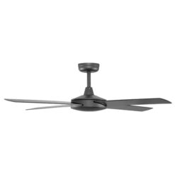 Alternative view of Fanco Eco Silent Deluxe DC Ceiling Fan with Remote - Black 52" | F1200/202B