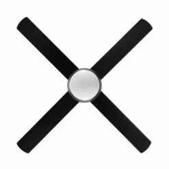 Alternative view of Fanco Eco Silent Deluxe DC Ceiling Fan with LED Light & Remote - Black 52" | F1201/202B