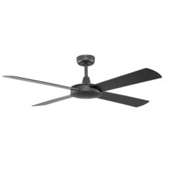 Fanco Eco Silent Deluxe DC Ceiling Fan with Remote - Black 56" | F1220/202B