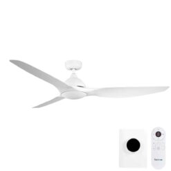 Fanco Horizon DC Ceiling Fan with Remote & Wall Control - White 64" | KF3020-101
