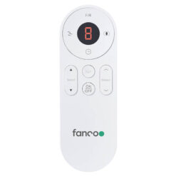 Alternative view of Fanco Studio SMART DC Ceiling Fan with LED Light & Remote - White with Beechwood Blades 42" | F9001/121B