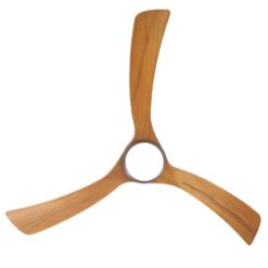 Alternative view of Fanco Sanctuary DC Ceiling Fan with LED Light & Remote - Black with Teak Blades 52" | F6001/218A