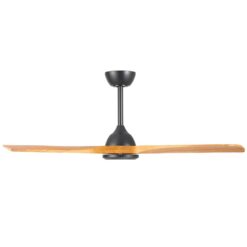 Fanco Sanctuary DC Ceiling Fan with Remote - Black with Teak Blades 52" | F6000/218A - Image 4