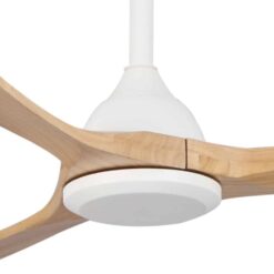 Alternative view of Fanco Sanctuary DC Ceiling Fan with Remote - White with Natural Blades 52" | F6000/119A