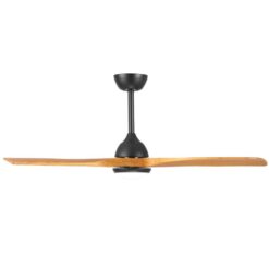 Fanco Sanctuary DC Ceiling Fan with LED Light & Remote - Black with Teak Blades 52" | F6001/218A - Image 5