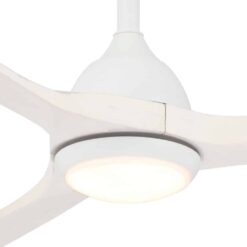 Alternative view of Fanco Sanctuary DC Ceiling Fan with LED Light & Remote - White with Whitewash Blades 52" | F6001/120A