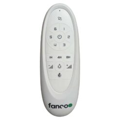 Fanco Sanctuary DC Ceiling Fan with LED Light & Remote - White with Whitewash Blades 52" | F6001/120A - Image 3