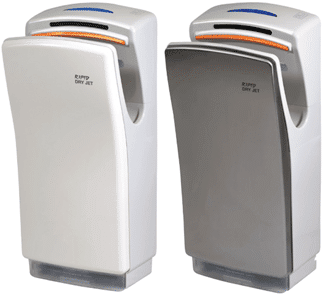 Fantech Trade Rapid Jet Hand Dryer Automatic Brushless DC Motor Silver | RAPJET-S
