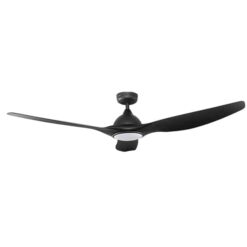 Fanco Horizon DC Ceiling Fan with LED Light & Remote - Black 52" | W-CFFCHZ25BLSMR-LED
