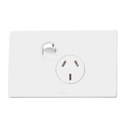 Legrand Excel Life Single GPO Power Point Horizontal 10A White | ED787WE