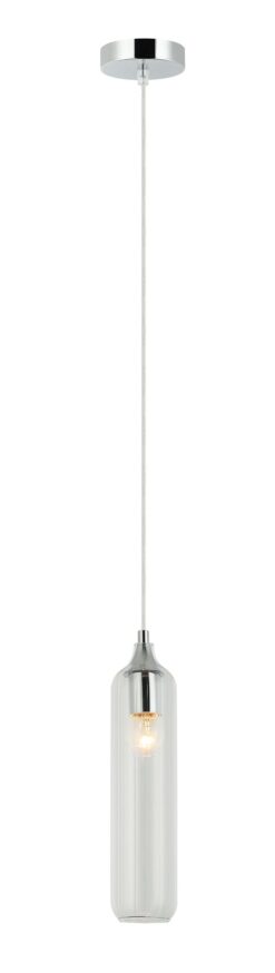 CLA PENDANT ES Clear Glass CYLINDER OD80mm | MANGA5