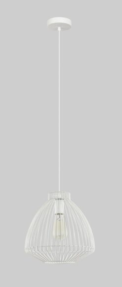 CLA PENDANT ES OD300mm H285mm WH Cone (Concave) Wire Cage | MANU2