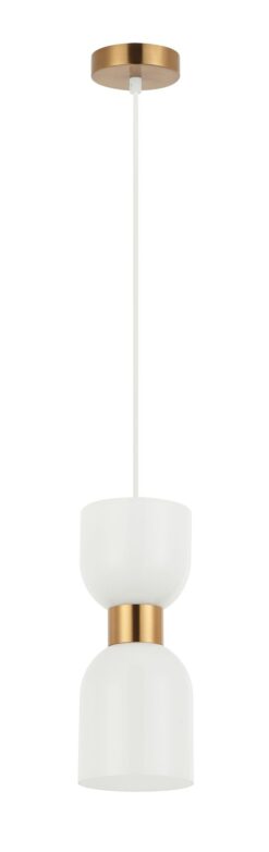 CLA PENDANT ES Opal 2 x Glass Ellipse w/Brass OD120mm | CLESSIDRA2