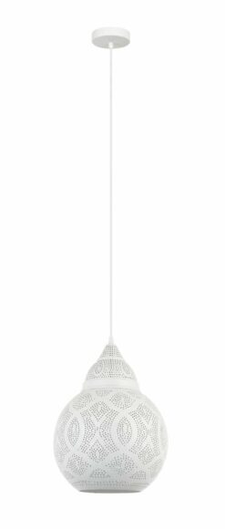 CLA PENDANT ES Wh BELL OD300mm w/White Interior | MARRAKESH06