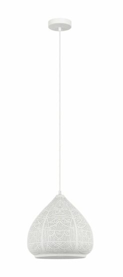 CLA PENDANT ES Wh ELLIPSE OD300mm w/White Interior | MARRAKESH07