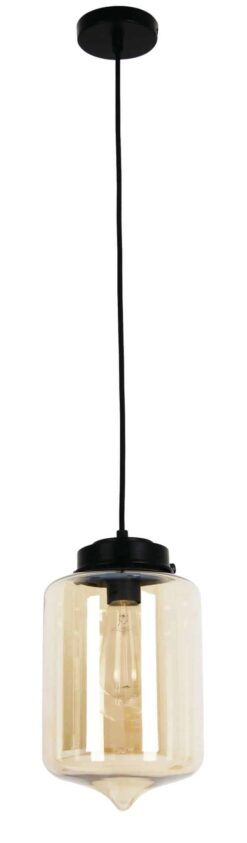 CLA PENDANT ES Amber Glass TIPPED OBLONG OD180mm | MASON4