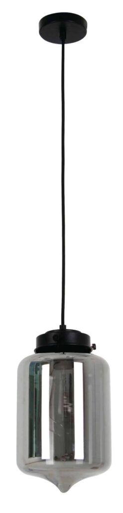 CLA PENDANT ES Smoked Glass TIPPED OBLONG OD180mm | MASON6
