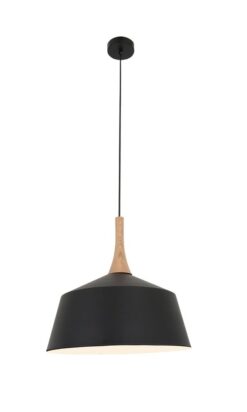 CLA PENDANT ES Blk MED ANGLED DOME OD400mm | NORDIC4