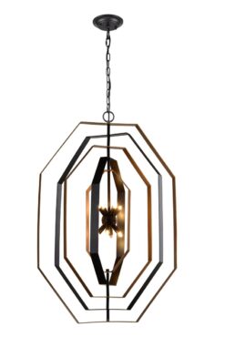 CLA PENDANT G9x8 Antique Gold OCTAGON x 5 OD640mm | ORBITA2