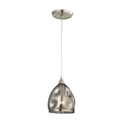 CLA PENDANT ES Blk Chrome Dimpled Glass ELLIPSE OD146mm | ORDITO2