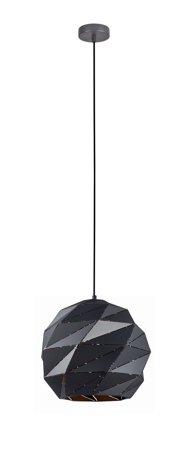 CLA PENDANT ES 60W Matte Grey Dome Lrg Iron OD320mm x H3215mm | ORIGAMI6