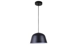CLA PENDANT ES Matt Blk ANGLED DOME OD250mm | PASTEL02A