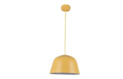 CLA PENDANT ES Matt Yellow ANGLED DOME OD250mm | PASTEL07A