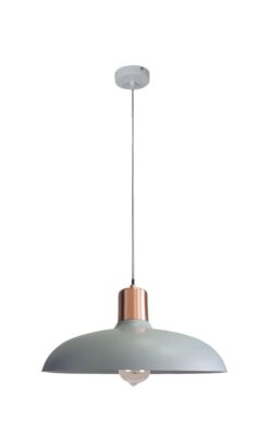CLA PENDANT ES Matt Grey DOME w/Copper Highlight OD400mm | PASTEL11A