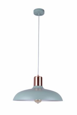 CLA PENDANT ES Matt Green DOME w/Copper Highlight OD400mm | PASTEL12A