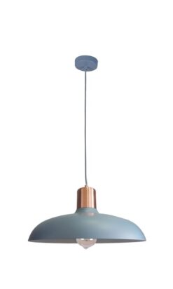 CLA PENDANT ES Matt Blue DOME w/Copper Highlight OD400mm | PASTEL13A