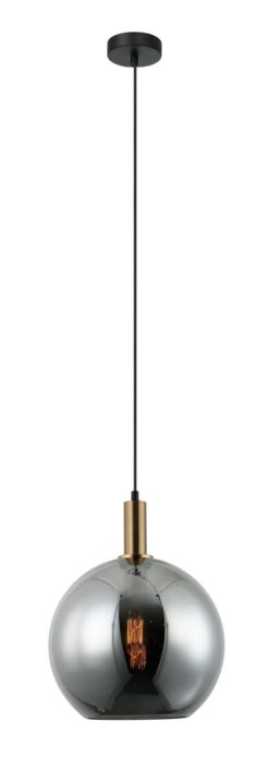 CLA PENDANT ES 40W Blk Smoke Wine Gl Ext Bronze Highlight | PATERA2