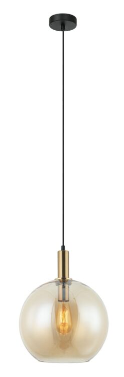 CLA PENDANT ES 40W Amber Wine Glass With Extended Bronze Highlig | PATERA3