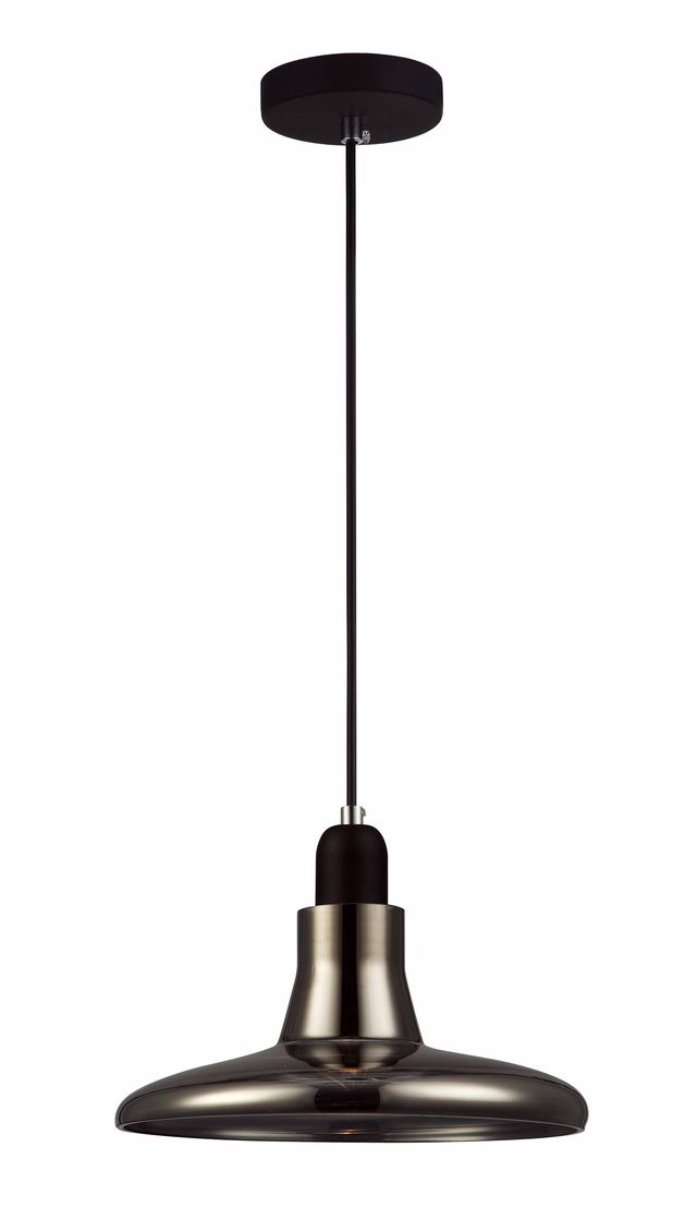 CLA PENDANT GU10 Smoke Blk MARTINI GLASS OD240mm | RIVERINA